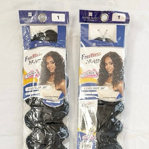 New Freetress Braid Cozy Deep 20" Colour 1 – Synthetic Crochet Hair - Picture 3 of 3